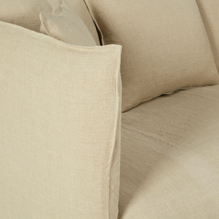 LOUVAIN - Accessoire de protection pour canapé en lin beige ficelle, Dakar Sénégal
