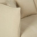 LOUVAIN - Accessoire de protection pour canapé en lin beige ficelle, Dakar Sénégal