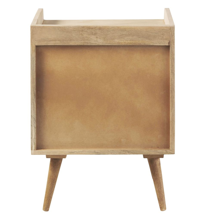 Table de chevet vintage en manguier avec tiroirs - Dakar, Sénégal