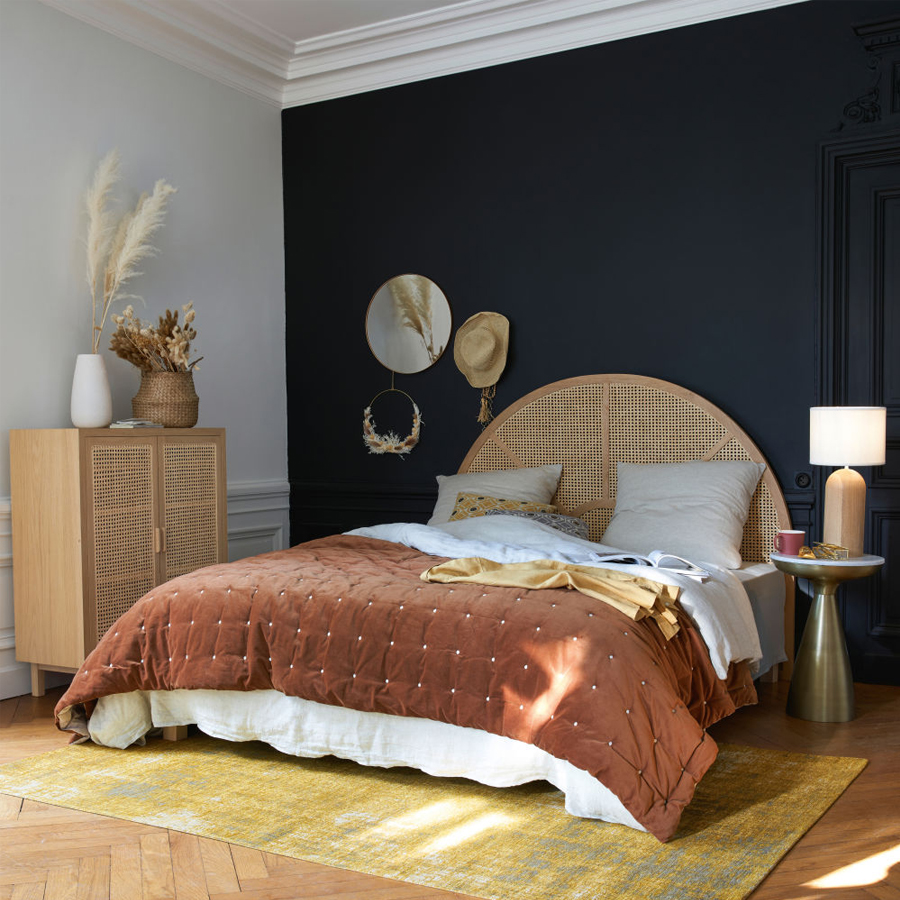 CANOPY - Cabinet de rangement 2 portes cannage en rotin