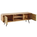 GATSBY - Meuble TV 2 portes vintage en manguier massif L160