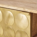 GATSBY - Meuble TV 2 portes vintage en manguier massif L160