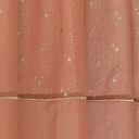 OKSANA - Rideau à pattes en coton biologique rouge brique 110x250