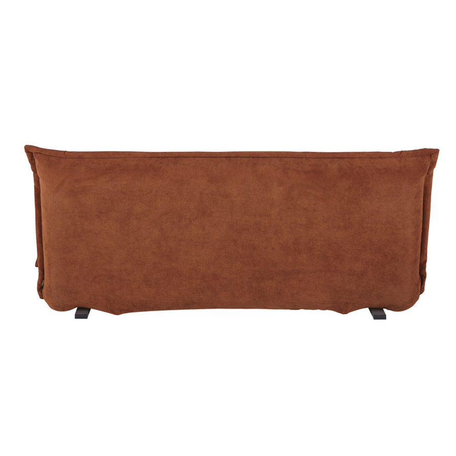 Canapé Hallen , clic-clac 2 places, revêtement en velours imprimé orange, idéal pour un salon moderne, à Dakar, Sénégal