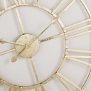 SANIMO - Horloge ronde en métal doré D100