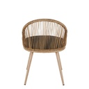 Mobilier extérieur design avec piètement imitation bois pour terrasses et jardins à Dakar, Sénégal