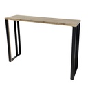 Console Plexus en bois vernis taupe et métal noir à Dakar, Sénégal