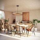 Table extensible Bronx , dimensions ajustables 180/270 cm, parfaite pour les repas conviviaux, à Dakar, Sénégal
