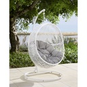 CEBU - Pied pour fauteuil suspendu en métal blanc