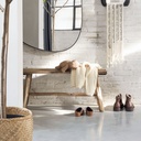 ARAMISSA - Banc en bois de chêne recyclé marron