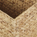Malle PAULU, design en jacinthe d'eau beige avec couvercle pratique, Dakar Sénégal