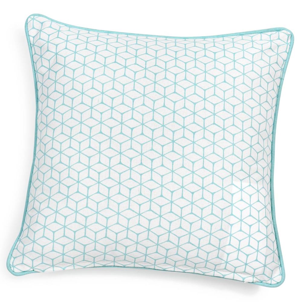 Housse de coussin IVY bleue 40x40 en coton à Dakar, Sénégal