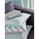 Élégante housse de coussin IVY bleue en coton lavable à Dakar, Sénégal