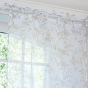 Rideau Roseraie en voile beige, disponible à Dakar, Sénégal