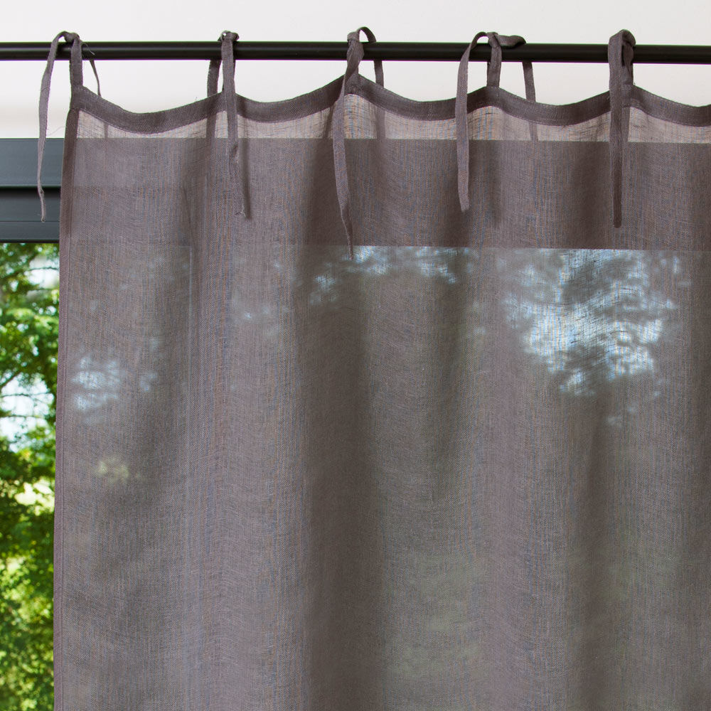 Rideau lin Anthracite 