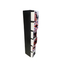 Colonne 6 tiroirs London avec motifs londoniens, vue de profil affichant le design étroit. Disponible à Dakar, Sénégal.