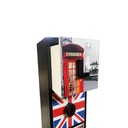 Détail du tiroir supérieur de la colonne London avec motif cabine téléphonique rouge. Disponible à Dakar, Sénégal.