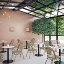 Magnifique chaise de jardin beige et noire, Dakar -Sénègal