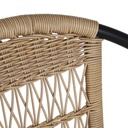 Chaise de jardin Bamba Business en acier noir et résine tressée, disponible à Dakar, Sénégal