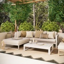 Salon de jardin THETIS blanc, 4/5 places avec coussins déhoussables, Dakar Sénégal