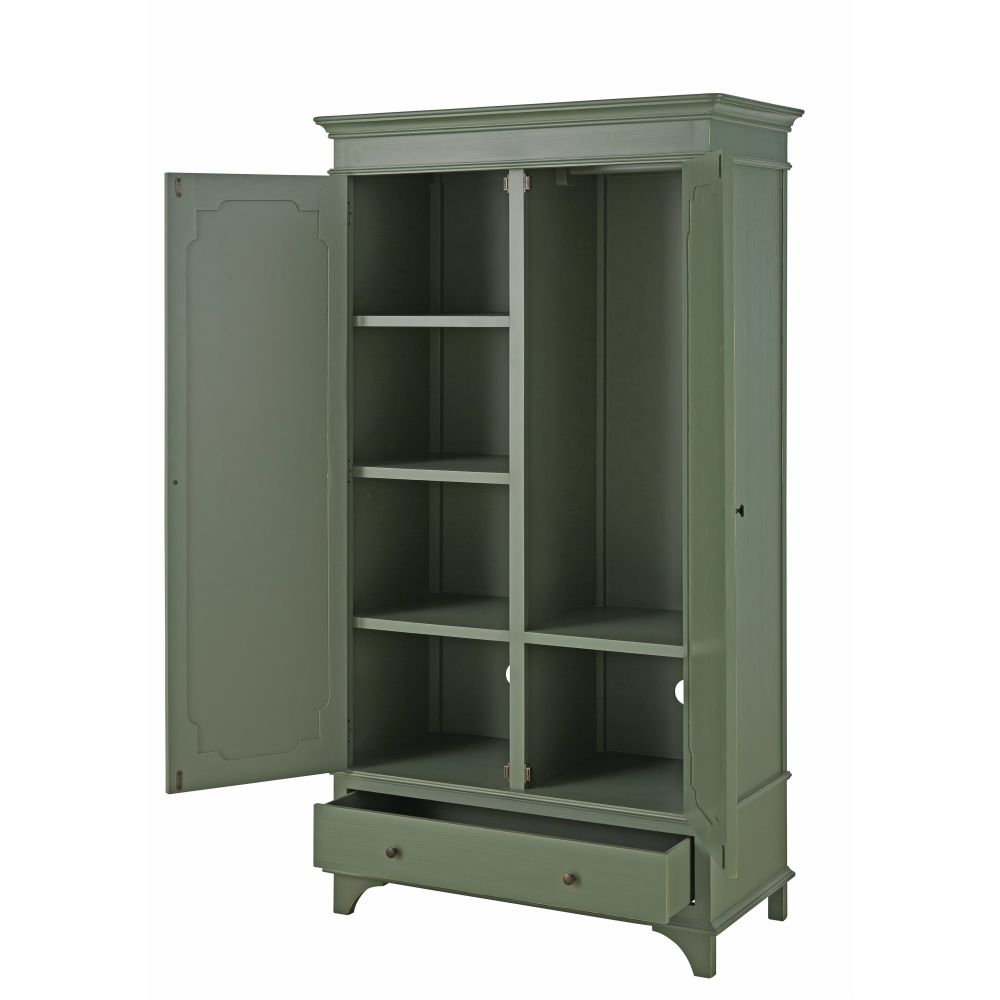 SELENA - Armoire vert kaki, 2 portes, 1 tiroir et penderie amovible, Dakar Sénégal