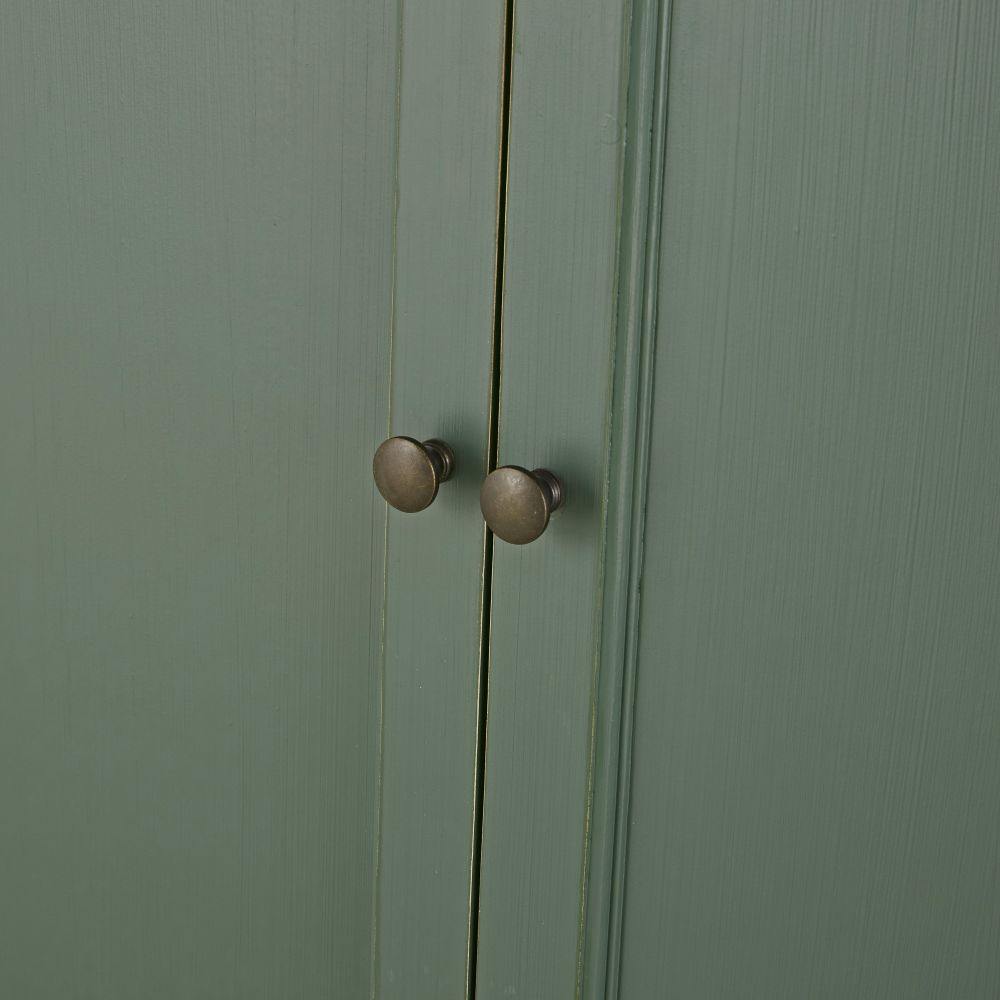 Armoire SELENA 2 portes, 1 tiroir vert kaki avec poignées en laiton, Dakar Sénégal