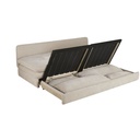 Canapé Clio beige 2/3 places, convertible en lit, tissu recyclé, Dakar Sénégal