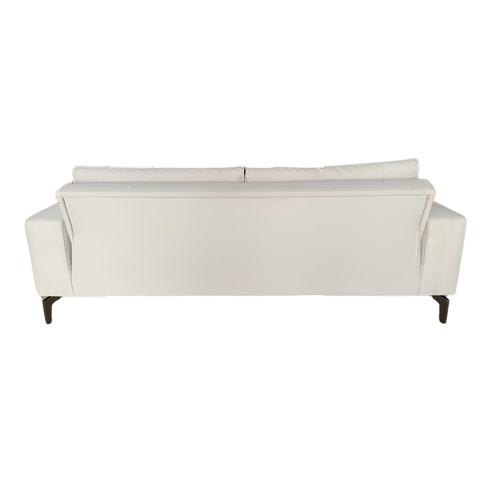 Canapé clic-clac Amelia 3 places en tissu beige clair