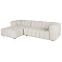 Canapé d'angle gauche LILO 4/5 places en tissu coloris sable, Dakar Sénégal