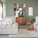 ELEMENTARY - Méridienne pour canapé modulable beige sable