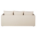 Canapé Anvers 3 places beige, revêtement tissu tramé, Dakar Sénégal