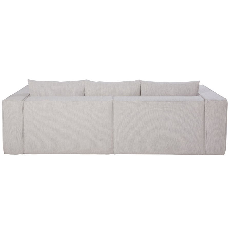 Canapé Falkor 3 places éco-conçu gris clair chiné, style moderne à Dakar, Sénégal