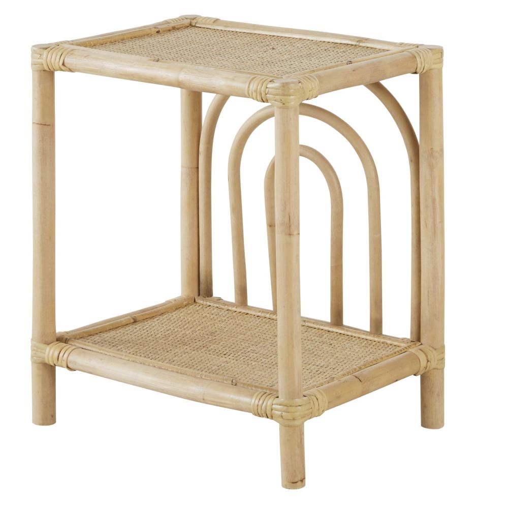 MALAGA - Table de chevet en rotin
