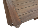 Table de jardin Brehat en sapin avec 2 bancs - Idéal pour 6 personnes - Dakar, Sénégal.