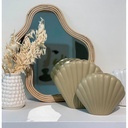 Miroir ORGANIC en raphia naturel pour décoration intérieure élégante à Dakar, Sénégal