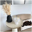 COTES PLATES - 3 bougies LED dans verres blanc télécommande (à piles)