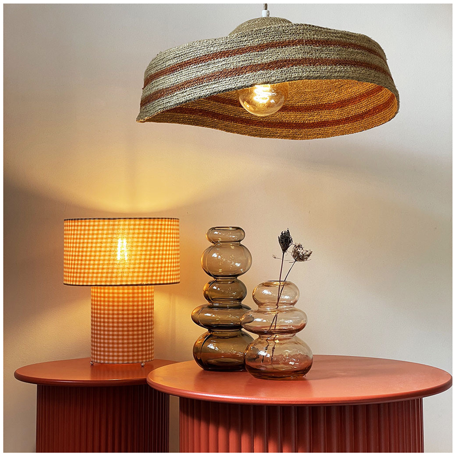 ZEN - Vase GM en verre ambre