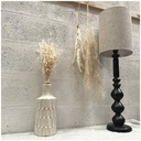 FACETTE - Vase en papier mâché blanc PM