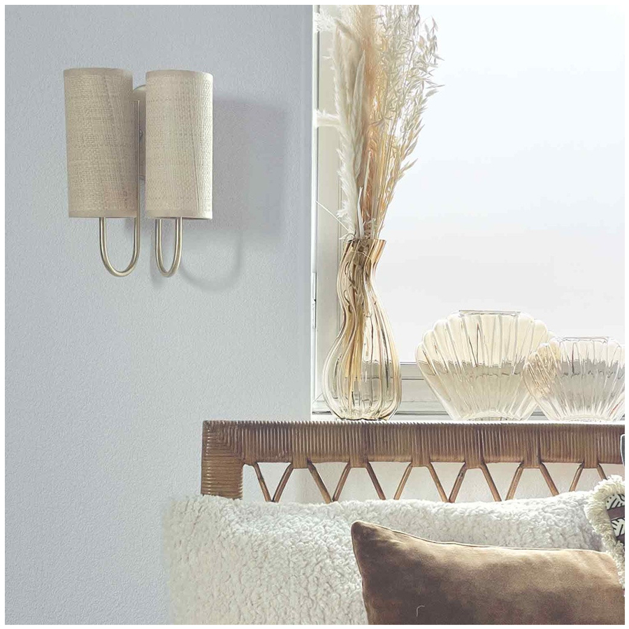 GEORGE - Vase en verre beige