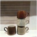 GUEPARD - Set de 4 mugs en grès à motifs