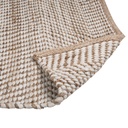 Tapis Barcelone, en coton recyclé et jute tissé, format 160x230 cm, disponible à Dakar, Sénégal