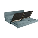 Canapé Clio, design convertible bleu canard, idéal pour petits espaces, à Dakar, Sénégal