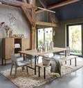 Meuble Magnus , buffet haut en bois de chêne massif, idéal pour un salon ou une salle à manger, à Dakar, Sénégal
