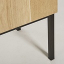 Buffet haut Magnus , finition en chêne massif avec 4 portes, design élégant et fonctionnel, à Dakar, Sénégal