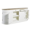 Buffet Provence , 4 portes et 2 tiroirs en bouleau ivoire, design élégant et pratique, disponible à Dakar, Sénégal