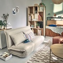 Canapé Hallen 2 places beige, fonction clic-clac pour invités, Dakar Sénégal