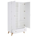 Armoire Sweet 2 portes 1 tiroir blanche FSC, design pratique, Dakar Sénégal