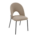 Chaise design beige avec structure en métal noir Dakar, Sénégal