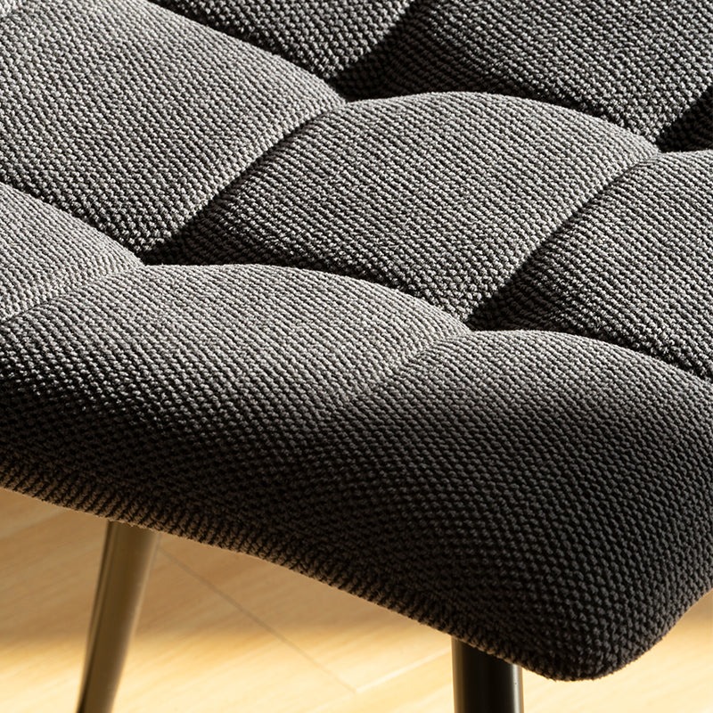 Chaise Alice en tissu gris anthracite vue de face - Dakar, Sénégal