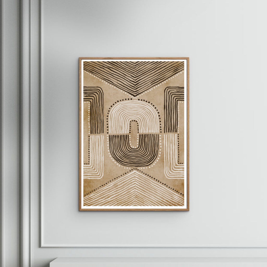Toile HARMONIDE en cadre naturel, décoration murale élégante, Dakar Sénégal
